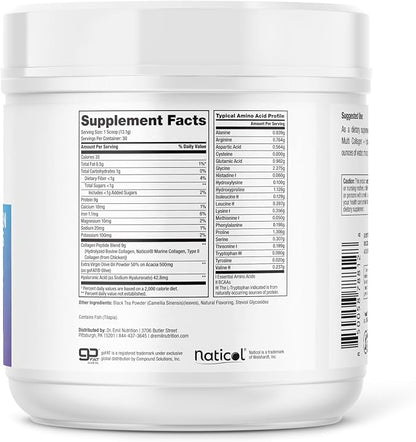 DR. EMIL NUTRITION Multi Collagen Peptides Plus - Peppermint Tea Flavor | 9g Collagen + Hyaluronic Acid | Skin, Hair, Nails & Joint Support | Paleo & Keto-Friendly, Non-GMO, 390g