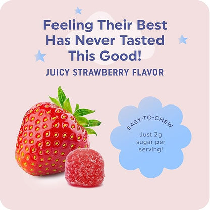 Magnesium Calming Gummies for Kids Relaxation & Natural Wake-Sleep Cycles | Relaxing Magnesium for Kids with Chamomile & Lemon Balm | Non-GMO, Gluten-Free, Third-Party Tested | Calm Gummies 60ct