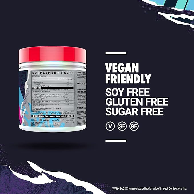 GHOST Size Muscle Builder Dietary Supplement - Warheads Sour Watermelon, 30 Servings - Creatine Muscle Growth and Strength Building Supplements for Men & Women - Free of Sugar & Gluten, Vegan