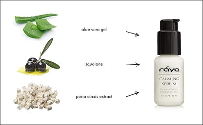 RAYA Calming Serum (504) | Calming Facial Treatment for Irritated and Sensitive Skin | Helps Relieve Inflammation and Reduce Redness