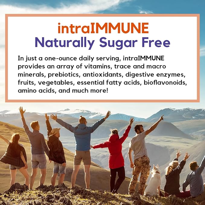 DRUCKER Labs Organic Liquid Daily Immune & Defense Support, Multivitamin, Elderberry, Echinacea, Zinc, Vitamin D, C E, Vegan, Non GMO, Gluten Free (32 oz., Sugar Free Peach Berry)