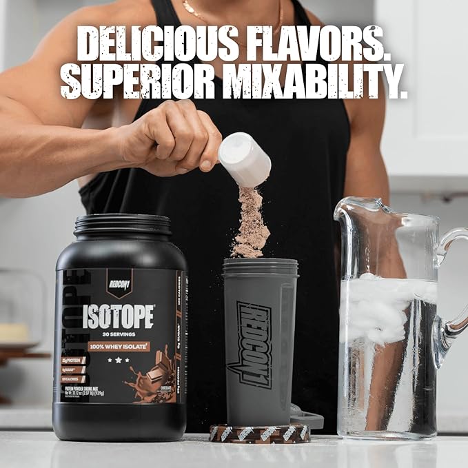 REDCON1 Isotope 100% Whey Isolate, Vanilla - Keto Friendly Whey Protein Powder - Low Carb + Zero Sugar Whey Protein Isolate - Keto Protein Powder (71 Servings)