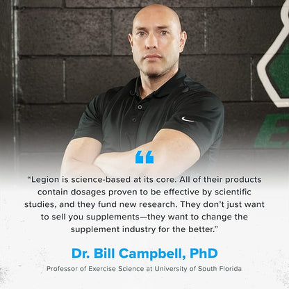 LEGION Whey+ Unflavored Whey Isolate Protein Powder from Grass Fed Cows - Low Carb, Low Calorie, Non-GMO, Lactose Free, Gluten Free, Sugar Free, All Natural Whey Protein Isolate, 30 Servings…