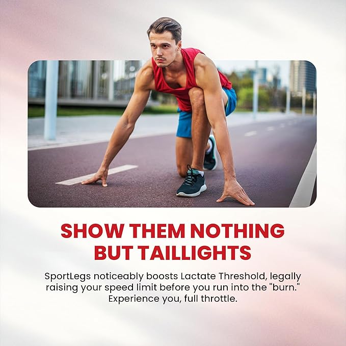 SPORTLEGS Fast Fitness Boost Pre Workout Lactic Acid Supplement, Sports Endurance Fuel - 5-Cap Packet, Trial Pack of 3