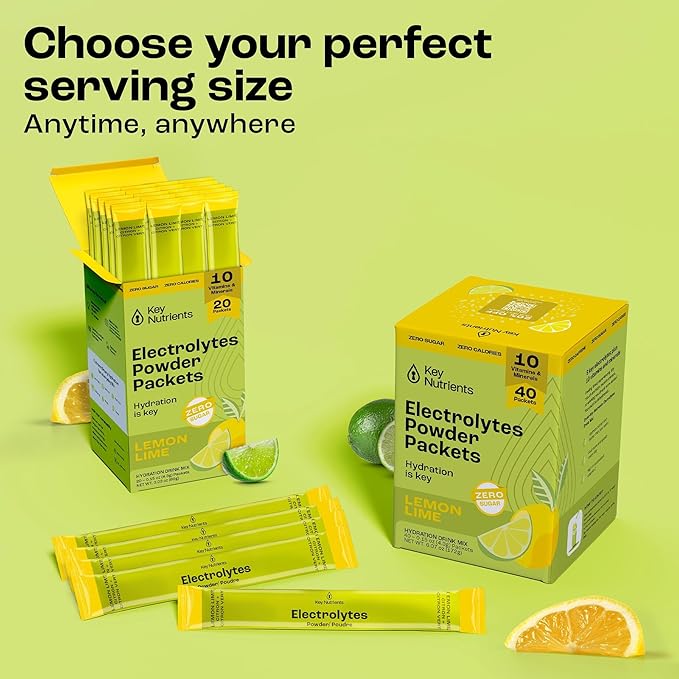 KEY NUTRIENTS Electrolytes Lemon Lime 40’s Stick Packs
