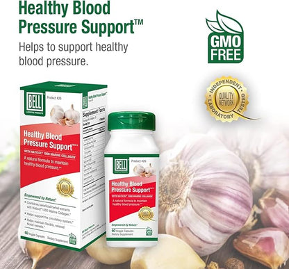 Bell Healthy Blood Pressure Support™ Unique Blend - Natural Blend of Green Coffee Bean Extract, Garlic & Celery Seed Extract Supplements- 60 Capsules, Vegan, Non-GMO