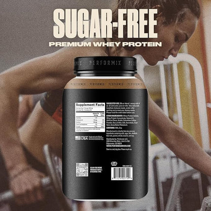 PERFORMIX - Whey Protein Isolate Blend - 24g of Protein - 5.4g of BCAAs - 110 Calories - Muscle Building & Post Workout Recovery - 100% Whey Protein Powder - 1.98 lbs - 30 Servings - Cappuccino