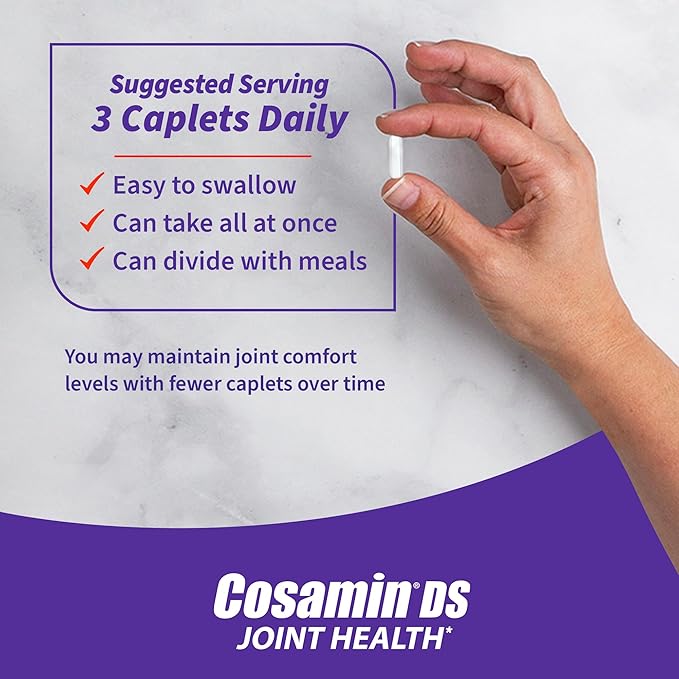 Cosamin DS, #1 Researched Glucosamine & Chondroitin Joint Health Supplement, 150 'Easy-To-Swallow' Caplets