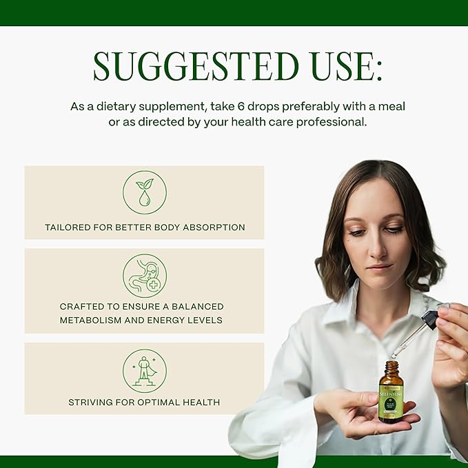 Go Nutrients Selenium 200 mcg Supplement, Yeast-Free Liquid Drops, Selenium Drops, Herbal Supplements with Trace Mineral Selenium and Purified Water, Selenium Liquid - 1.0 oz Bottle