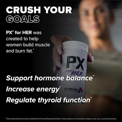 FINAFLEX PX for HER - 60 Capsules - Improves Thermogenic Metabolism with Caffeine, Ashwagandha & DIM - 30 Servings