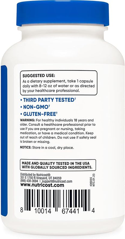 Nutricost Turkesterone Dietary Supplement 600mg, 120 Capsules - Vegetarian, Non-GMO & Gluten Free