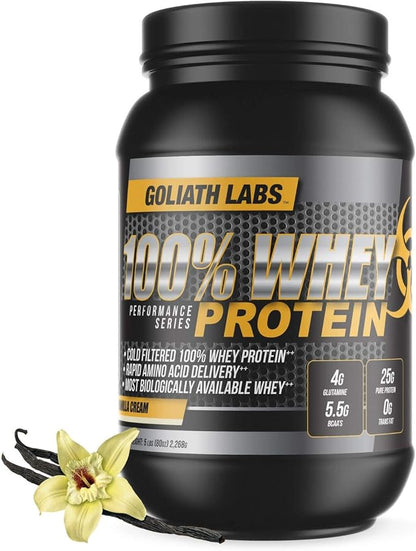 Goliath Labs ⧫ 100% Whey Protein Powder 10 lb (Vanilla)