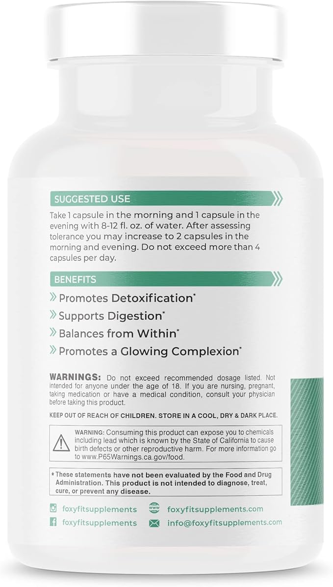 Detox for Her 30 Day Detox Cleanse Formula That Supports Healthy Digestion Function, Promotes Detoxification, & Balances from Within*