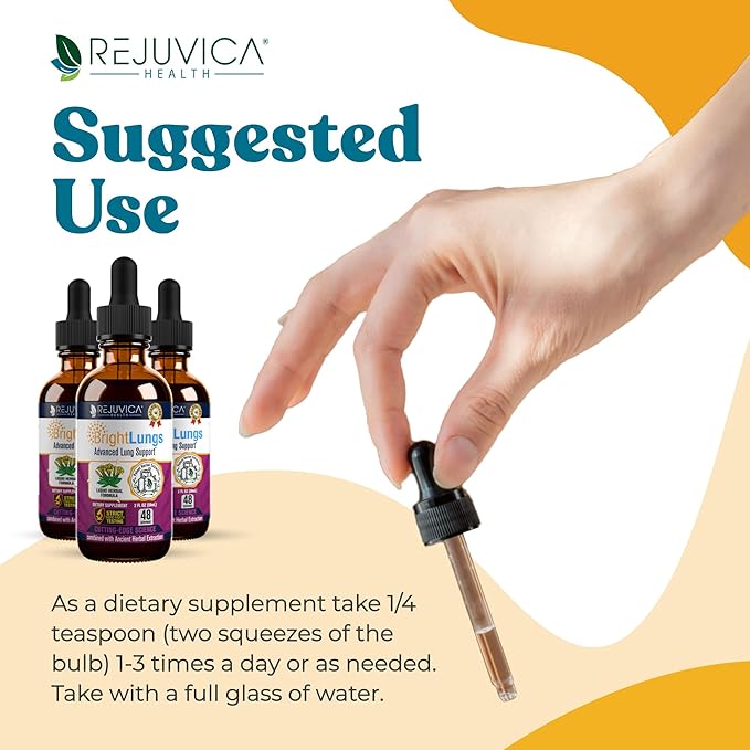 Bright Lungs - Lung Detox Support Supplement to Help Maintain Overall Lung & Respiratory Health - Grindelia, Lobelia, Licorice, Wild Cherry & More!