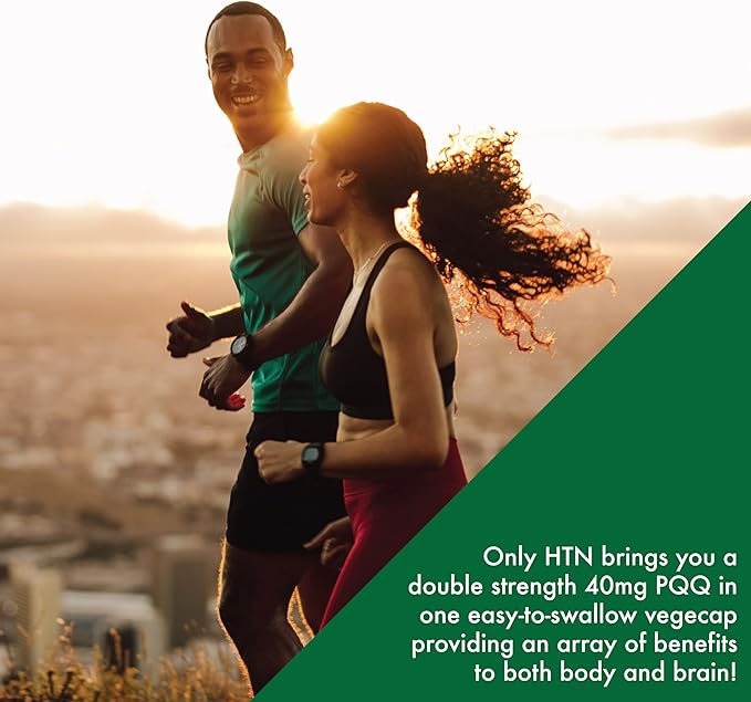 Health Thru Nutrition PQQ 40mg 30 Servings Pyrroloquinoline Quinone as PureQQ | Promotes Mitochondrial Biogenesis | Certified Vegan | Non-GMO Gluten Soy Free Capsules| Clean Label PQQ Supplement