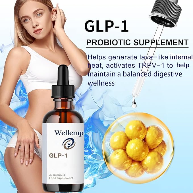 GLP-1 Drops Supplement Drops, for Men&Women 1Fl Oz (1PCS)
