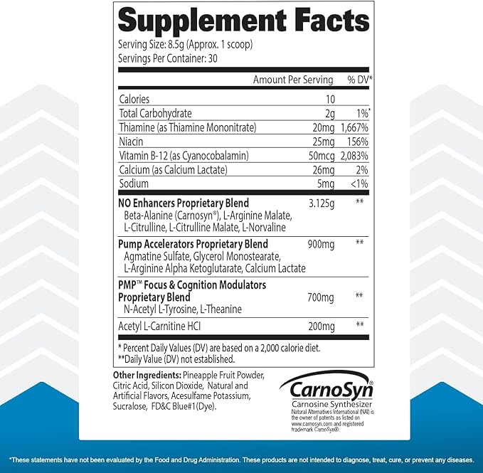 GAT SPORT PMP (Peak Muscle Performance), Pre-Workout, 30 Servings (Raspberry Lemonade)