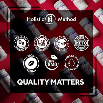 Magnesium Citrate Gummies - Sugar-Free, Vegan and Non-GMO for Better Sleep and Relaxation - No Sugar Alcohol - Magnesium Supplement for Adults, Teens and Kids - Cherry - 240 Chews