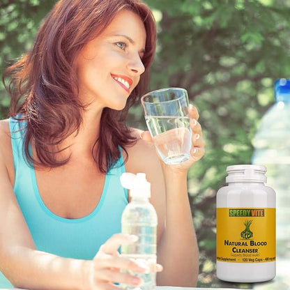 Natural Blood Cleanser Capsules Organic Supplement SpeedyVite® (120 Vegetable Powder Capsules)