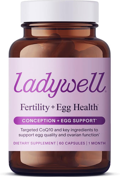 Fertility + Egg Health | Fertility Booster | Ovarian Health, Egg Quality, Ovulation & Healthy Conception Support | CoQ10, Folate + Key Ingredients | Science-Backed Women’s Supplement, 60 Ct