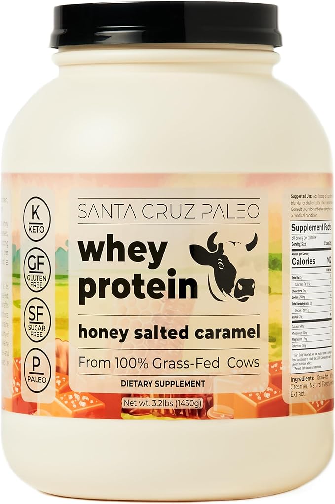 Santa Cruz Paleo Whey Protein Tub (Honey Salted Caramel)