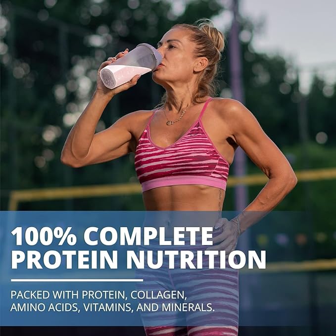 PureClean Protein 25G Organic Grass Fed Beef Bone Broth Protein from Swedish Cattle - Paleo, Keto-Friendly, Gluten-Free, Sugar-Free, Dairy-Free - Enhanced with Collagen Peptides - 500 Grams/Unflavored