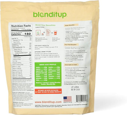 Blenditup Protein + Smoothie Mix Organic (24oz.) 100% Vegan, Gluten Free