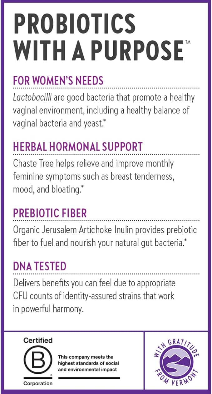 New Chapter Probiotics for Women - 30 ct (1 Month Supply), Women's Daily Probiotic with Prebiotics and Probiotics + 100% Vegan + Soy Free + Non-GMO