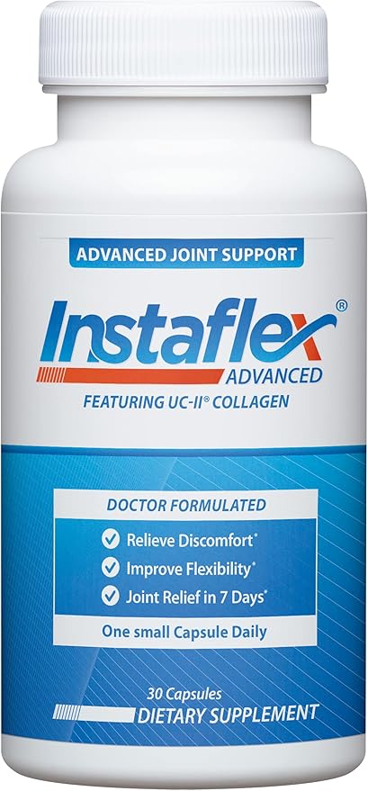 Instaflex Advanced Joint Support Nutritional Supplement Capsule with Doctor Formulated Joint Relief Supplement, Featuring UC-II Collagen & 5 Other Joint Discomfort Fighting Ingredients, 60 Ct