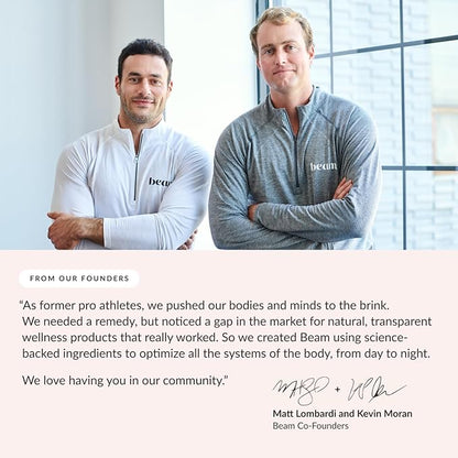 Beam Dream Sleep Powder, Sleep Aid, Sleep Aids for Adults, Contains Magnesium, Melatonin, L Theanine, Apigenin, Natural Sleep Supplement, Vegan, Non GMO, Dairy Free, 3rd Party Tested, 30 Servings