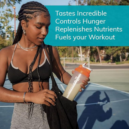 INVIGOR8 Superfood Grass Fed Whey Protein Isolate Shake French Vanilla Gluten-Free and Non GMO Meal Replacement with Probiotics and Omega 3 (483g)