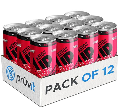 The Cherry Lightning Keto//Up® Drink – Ready-to-Drink Ketones for Focus for Men and Women - 12 Pack