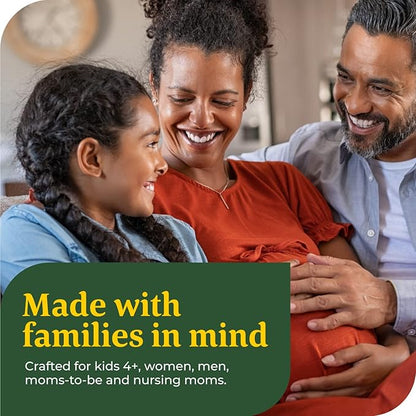 MegaFood Baby & Me 2 Prenatal Vitamin Gummies - Prenatal Vitamins for Women with Folic Acid and Choline for Baby’s Brain Development; Plus Real Fruit- Red Raspberry Flavor - 60 Gummies (30 Servings)