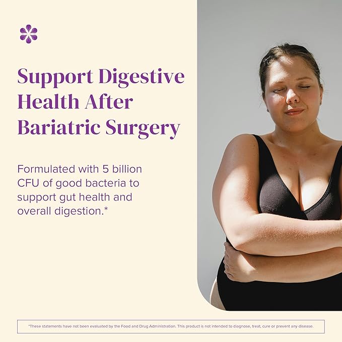 Barimelts Probiotic, 5 Billion CFU - 60 Fast-Dissolving Tablets (2-Month Supply) - Sugar-Free Probiotics for Women, Support Gut Health After Bariatric Surgery, Natural Cherry Flavor