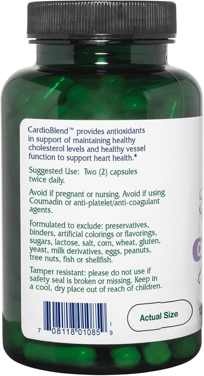 Vitanica CardioBlend, Cardiovascular Support, Vegan, 120 Capsules