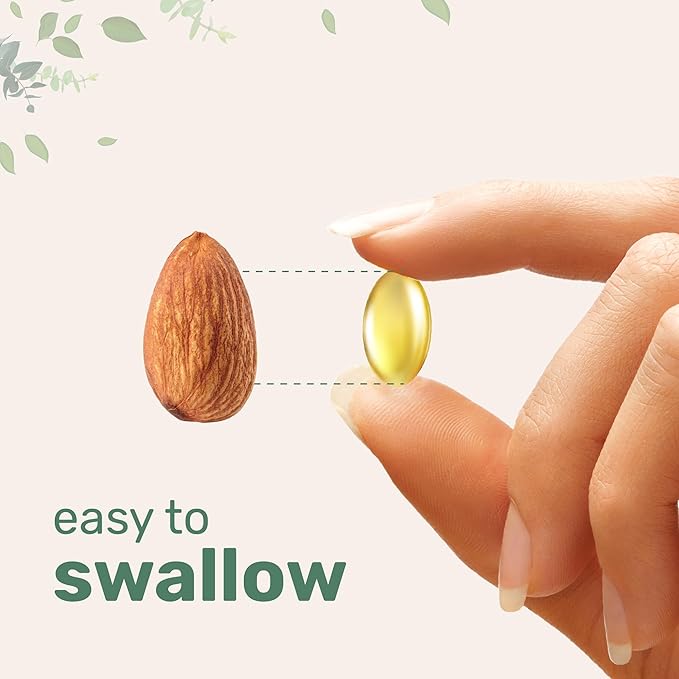 Extra Strength Omega 3 Fish Oil Supplements 1,000mg Per Serving, 300 Softgels | Lemon Flavored | Burpless | EPA 180mg + DHA 120mg | Deep Sea Fish