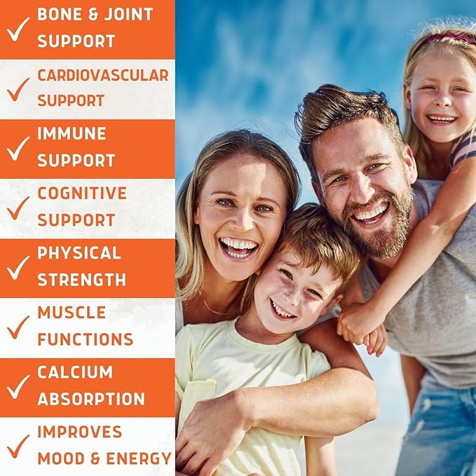 Vitamin D Gummies. Vegetarian Vitamin D3 Gummies Made for Adults & Kids for Immune Support, Bone & Joint Strength, & Heart Health. Non-GMO, Gluten-Free, and Gelatin-Free. 45-90 Servings