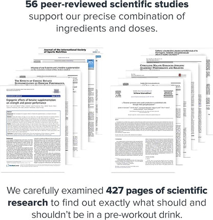 LEGION- All Natural Nitric Oxide Preworkout Drink to Boost Energy, Creatine Free, Naturally Sweetened, Beta Alanine, Citrulline, Alpha GPC (Blue Raspberry)