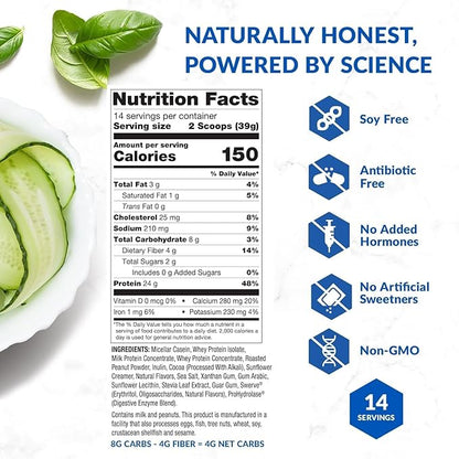 BioTrust Low Carb Protein Powder – Delicious Whey & Casein Blend from Grass-Fed Hormone Free Cows – Non GMO, Gluten Free (Chocolate Peanut Butter)