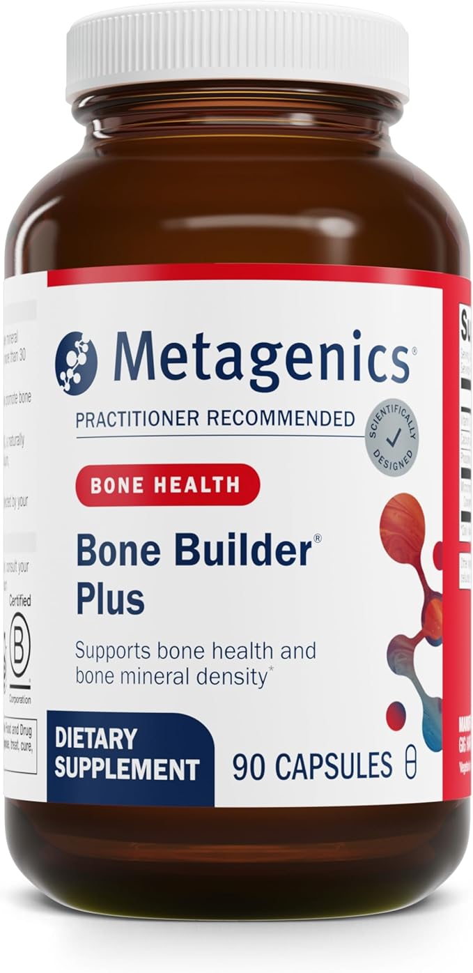 Metagenics Bone Builder Plus - MCHC Supplement - High-Absorption - 2000 IU Vitamin D - with Calcium & Phosphorus - Non-GMO & Gluten-Free - 90 Capsules