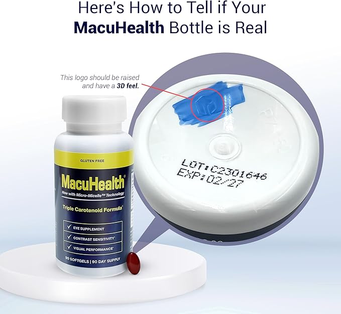 Macuhealth Triple Carotenoid Formula - Eye Vitamins for Adults - 90 Softgels, 3 Month Supply