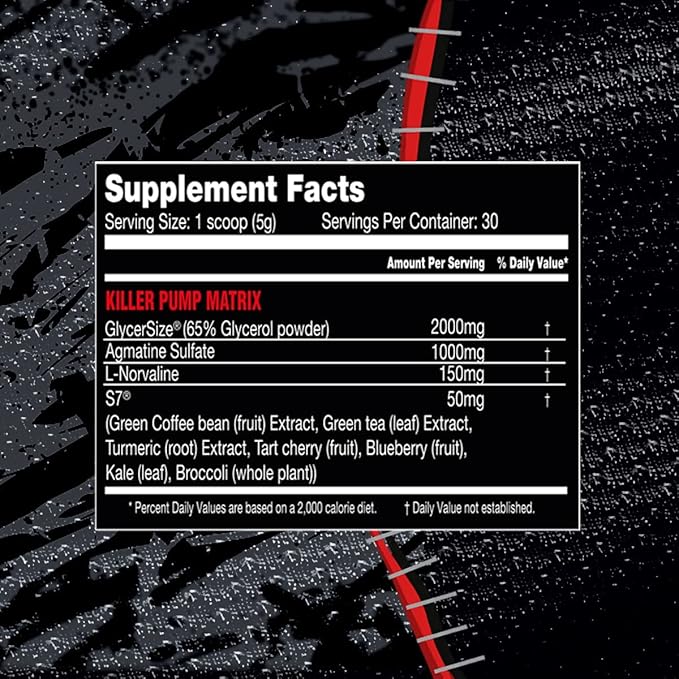 Noxious Extreme Nitric Oxide Booster Pump Pre-Workout Powder | Endurance and Muscle Building | 30 Servings (America Pop)