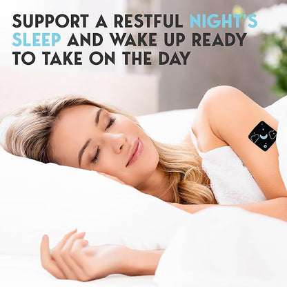 Klova Extra Strength Sleep Patches for Longer-Lasting Rest & Clear Morning Energy, with 6mg Melatonin and Natural Ingredients Like Valerian, Passion Flower, L-Theanine & More
