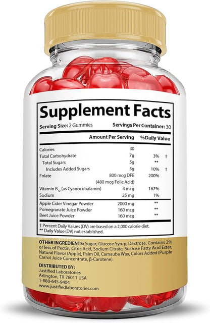 (2 Pack) Speedy Keto ACV Gummies Extreme 2000MG Speedy Keto Gummies Advanced Formula Apple Cider Vinegar with Pomegranate Beet Juice Powder B12 Vegan Non GMO 60 Gummys