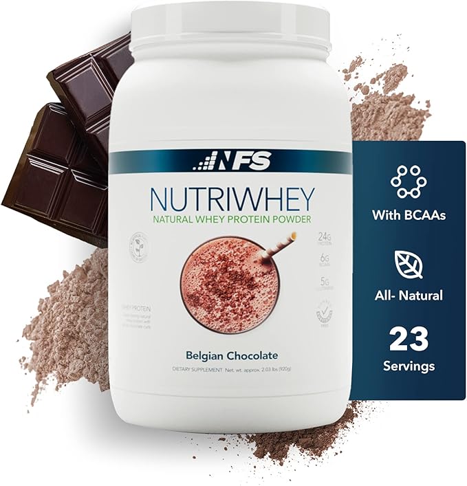NF Sports Post Workout Nutri Whey Protein Powder,Dietary Supplement, Amino Energy, Supports Immunity, BCAA Powder, Protein Powered, Helps Fight Stress (Belgian Chocolate Powder, 920g, 23 Servings)