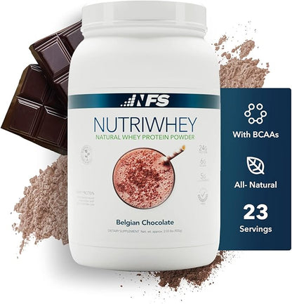 NF Sports Post Workout Nutri Whey Protein Powder,Dietary Supplement, Amino Energy, Supports Immunity, BCAA Powder, Protein Powered, Helps Fight Stress (Belgian Chocolate Powder, 920g, 23 Servings)