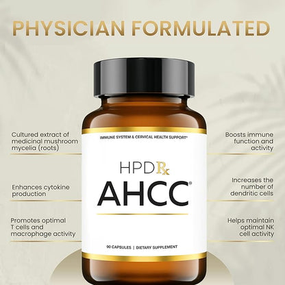 Premium AHCC & Shiitake Mushroom 1100 mg per Serving Supplement, Natural Immunity Booster, Maintains Natural Killer Cell Activity | AHCC is Proven in 30+ Studies | 180-Day Supply, 6-Pack