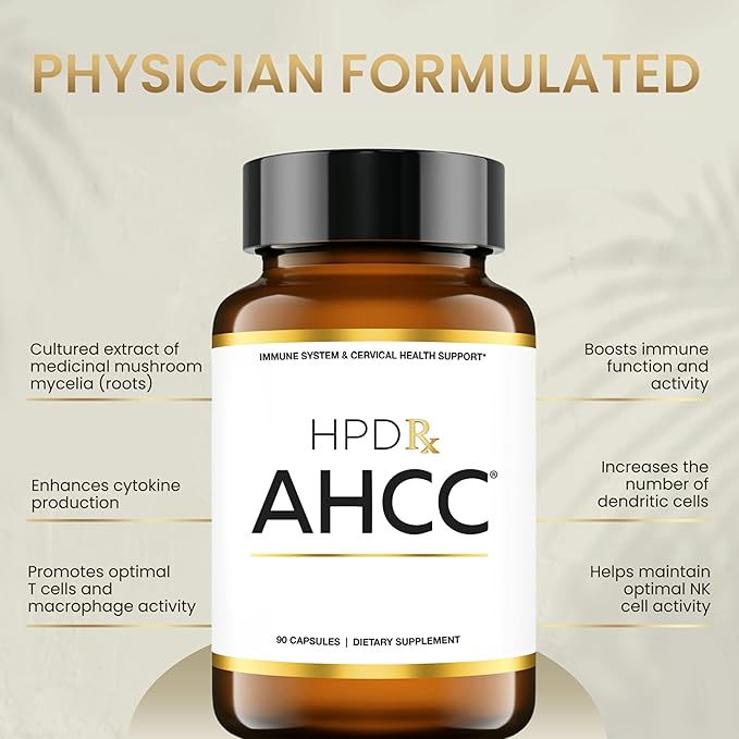 Premium AHCC & Shiitake Mushroom 1100 mg per Serving Supplement, Natural Immunity Booster, Maintains Natural Killer Cell Activity | AHCC is Proven in 30+ Studies | 60-Day Supply, 2-Pack