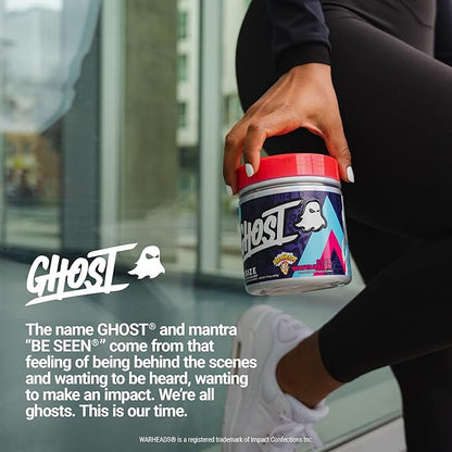 GHOST Size Muscle Builder Dietary Supplement - Warheads Sour Watermelon, 30 Servings - Creatine Muscle Growth and Strength Building Supplements for Men & Women - Free of Sugar & Gluten, Vegan